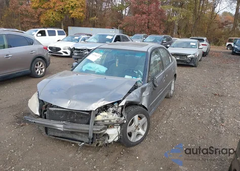 2005 Honda Civic Ex from USA, damaged, VIN 2HGES26775H618520